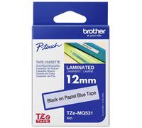 Brother TZEMQE31 Label Tape White on Pastel Pink Flexible ID 12mm x 5m