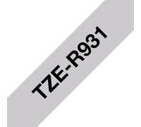 Brother TZER931 TZE-R931 label-making tape Black on silver