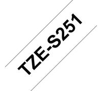 Brother TZES251 TZe Extra-Strength Adhesive Laminated Labeling Tape 1w Black on White