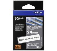 Brother TZESL651 Tape Black on Yellow Flexible 24mm x 8m
