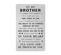 Brother Valentines Day Card - Gifts for Brother Birthday Father's Day Graduation Wedding Easter Presents from Sister