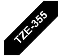Brother White on black Laminated tape 24mm x 8m
