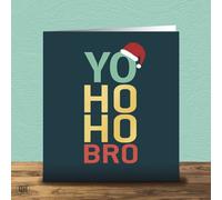 Brother Yo Ho Ho Bro Gold Foiled Christmas Card
