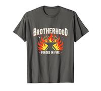 Brotherhood Forged in Fire Blacksmith Graphic, T-Shirt, Men, Asphalt, S