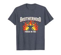 Brotherhood Forged in Fire Blacksmith Graphic, T-Shirt, Men, Heather Blue, S
