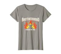Brotherhood Forged in Fire Blacksmith Graphic, T-Shirt, Women, Slate, S