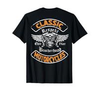 Brotherhood Honour Respect V-Twin Wings Biker and Brotherhood T-Shirt