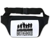 Brotherhood Military Graphic Waist Bag Fanny Pack White