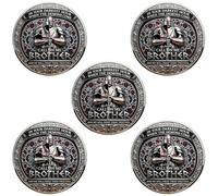 Brotherhood of Knights Challenge Coin - "Call On Me Brother" Inspirational Token, Double-Sided Medieval Armor Commemorative Coin, Gift for Veterans, Friends & Clubs (5pcs)