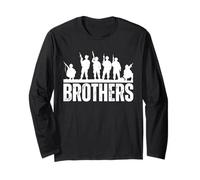 Brothers Deployed Military Servicemen Troops Veteran Graphic Long Sleeve T-Shirt