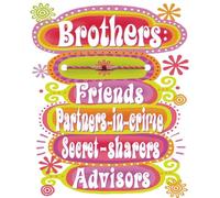 Brothers, Friends, Partners in Crime, Secret-Sharers and Advisors, Rakhi Raksha Bandhan Greeting Card with Thread Bracelet Attachment