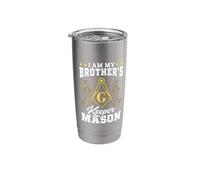 Brother's Keeper Mason Masonry Masonic Freemason Freemasonry Stainless Steel Insulated Tumbler