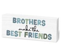 Brothers Make The Best Friends Wooden Sign