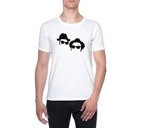 Brothers of Blues Men T-Shirt White Round Neck XXL