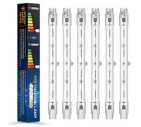 BROTOU 6 Pack Dimmable R7s Halogen Bulb 118mm, 300W 230V 4480LM 2800K Warm White J-Type Linear Light Bulb for Floodlight, Security, Landscape and Work Light (300W)