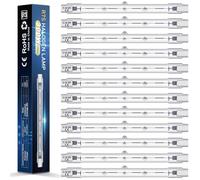 BROTOU Dimmable R7s Halogen Bulb 118mm, 230V 4480LM 2800K Warm White J-Type Linear Light Bulb for Floodlight, Security and Landscape Light (118mm-300W-12 Pack)