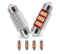 BROTOU Festoon LED Car Bulb 6 Pack, LED Dome Reading Xenon White Bulbs Car Interior Light Replacement License Plate Lights Map Lamps No Polarity 12 SMD 3014 180LM (36 MM)