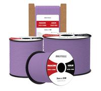 Brotree 3mm Paracord 425 100% Nylon 100M Rope 3 Strands Type II Parachute Cord for Outdoor, Craft, DIY - 192kg Breaking Load (Lilac)
