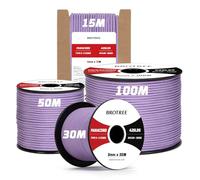 Brotree 3mm Paracord 425 100% Nylon 50M Rope 3 Strands Parachute Cord