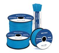 Brotree 550 Paracord 4mm 100m Rope Type III 7 Strands 100% Polyester Parachute Cord for Crafting, Camping, Outdoor, Survival - Blue