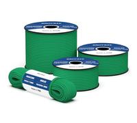 Brotree 550 Paracord 4mm 15m Rope Type III 7 Strands 100% Polyester Parachute Cord for Crafting, Camping, Outdoor, Survival - Jade Green