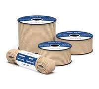 Brotree 550 Paracord 4mm 30m Rope Type III 7 Strands 100% Polyester Parachute Cord for Crafting, Camping, Outdoor, Survival - Khaki