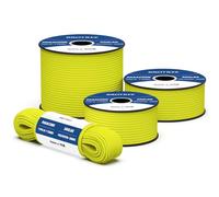 Brotree 550 Paracord 4mm 30m Rope Type III 7 Strands 100% Polyester Parachute Cord for Crafting, Camping, Outdoor, Survival - Neon Yellow