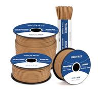 Brotree 550 Paracord 4mm 30m Rope Type III 7 Strands 100% Polyester Parachute Cord for Crafting, Camping, Outdoor, Survival - Brown