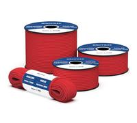 Brotree 550 Paracord 4mm 50m Rope Type III 7 Strands 100% Polyester Parachute Cord for Crafting, Camping, Outdoor, Survival - Red