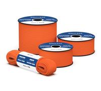 Brotree 550 Paracord 4mm 50m Rope Type III 7 Strands 100% Polyester Parachute Cord for Crafting, Camping, Outdoor, Survival - Orange