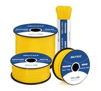 Brotree 550 Paracord 4mm 50m Rope Type III 7 Strands 100% Polyester Parachute Cord for Crafting, Camping, Outdoor, Survival - Golden Yellow