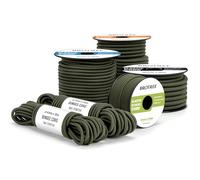 Brotree Bungee Cord Elastic Shock Cord 5mm x 30m Bungee Rope Heavy Duty for Trailer, Tarpaulin, Tent Pole, Kayak and Backpack - Army Green