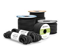 Brotree Bungee Cord Elastic Shock Cord 6mm x 20m Bungee Rope Heavy Duty for Trailer, Tarpaulin, Tent Pole, Kayak and Backpack - Black