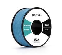 Brotree Micro Cord 1.18mm Paracord 50M Thin Braided Rope for Bracelet, Crafting and DIY - 45kg Breaking Load (Sky Blue)