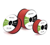 Brotree Paracord 2mm 100M 100% Nylon Rope 1 Strand Parachute Cord for Outdoor, Craft, DIY - 45kg Breaking Load (Red)