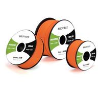 Brotree Paracord 2mm 30M 100% Nylon Rope 1 Strand Parachute Cord for Outdoor, Craft, DIY - 45kg Breaking Load (Orange)