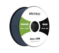 Brotree Paracord 2mm 50M 100% Nylon Rope 1 Strand Parachute Cord for Outdoor, Craft, DIY - 45kg Breaking Load (Navy Blue)