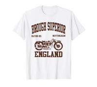 Brough Superior Haydn Rd. Nottingham England T-Shirt, Men, White, 6X-Large