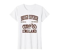 Brough Superior Haydn Rd. Nottingham England T-Shirt, Women, White, X-Large