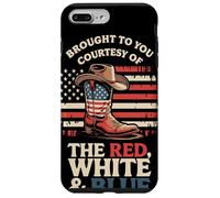 Brought To You Courtesy Of The Red White Blue Cowboy Boot Case for iPhone 7 Plus/8 Plus