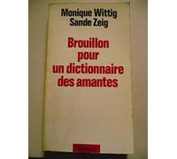 Brouillon pour un dictionnaire des amantes (Les Cahiers Rouges)