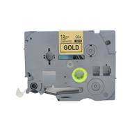 BROVACS 1 Pack Black on Gold Laminated Label Tape Compatible for Brother P-Touch Label Printer TZ 831 TZe 831 12mm 1/2" OPA4831