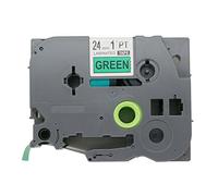 BROVACS 1 Pack Black on Green Label Tape Compatible for Brother P-Touch TZ 751 TZe 751 24mm 1" OPA1175