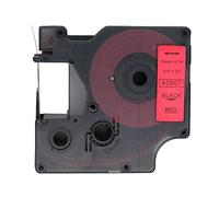 BROVACS 1 Pack Black on Red Label Tape Compatible for DYMO D1 45807 19mm 3/4" OPA2307