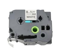 BROVACS 1 Pack Black on White Extra Strength Adhesive Label Tape Compatible for Brother P-Touch TZ S261 TZe S261 36mm 1 1/2" OPA1226