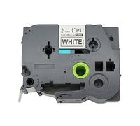 BROVACS 1 Pack Black on White Flexible Label Tape Compatible for Brother P-Touch TZ FX251 TZe FX251 24mm 1" OPA1425
