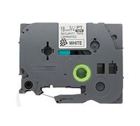 BROVACS 1 Pack Black on White Security Label Tape Compatible for Brother P-Touch TZ SE4 TZe SE4 18mm 3/4" OPA1524
