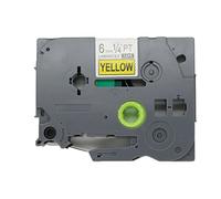 BROVACS 1 Pack Black on Yellow Label Tape Compatible for Brother P-Touch TZ 611 TZe 611 6mm 1/4" OPA1161