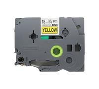 BROVACS 1 Pack Black on Yellow Label Tape Compatible for Brother P-Touch TZ 641 TZe 641 18mm 3/4" OPA1164