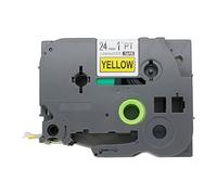 BROVACS 1 Pack Black on Yellow Label Tape Compatible for Brother P-Touch TZ 651 TZe 651 24mm 1" OPA1165